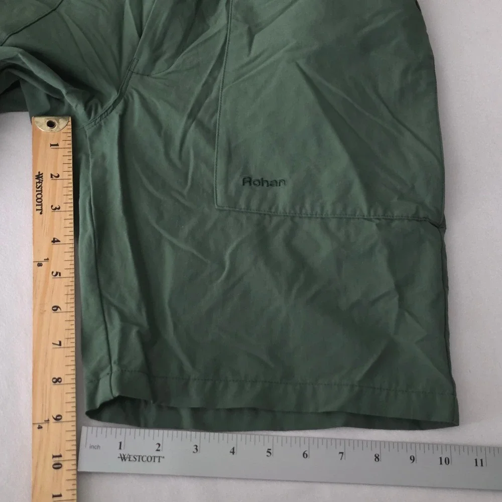 Rohan Originals Mens Green‎ Technical Hiking Shorts Pockets Outdoor Size 32